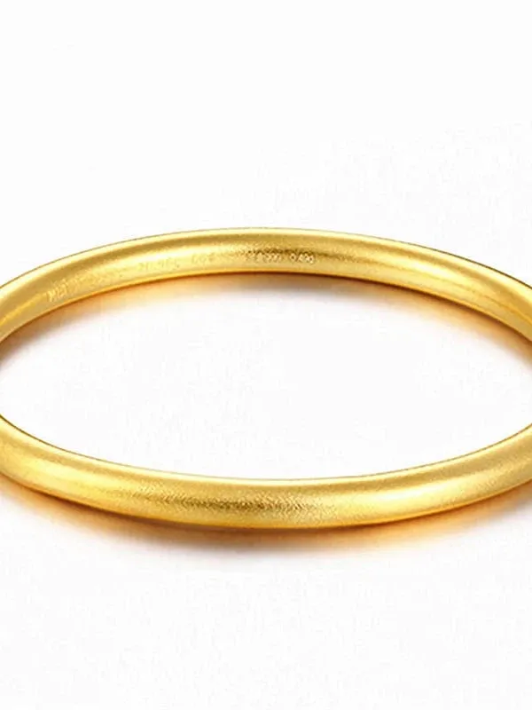 Trendy Girl Gold Plated Matte Bangle | Single Bangle