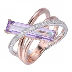 Two-Tone Mystic Quartz Ring