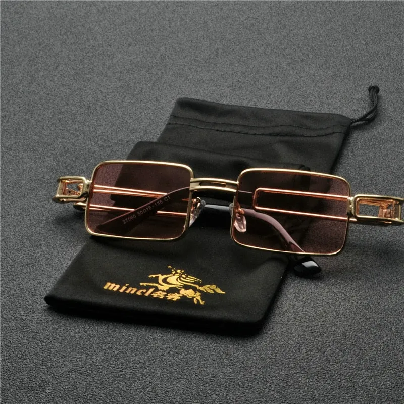 Vintage  square Hip Hop Punk Sun Glasses