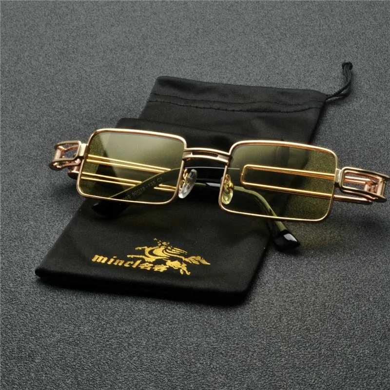 Vintage  square Hip Hop Punk Sun Glasses