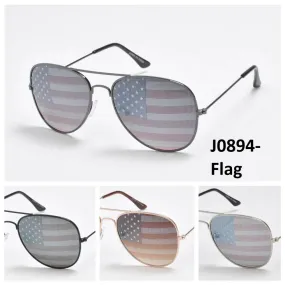 Wholesale Sunglasses Metal Frame J0894-Flag