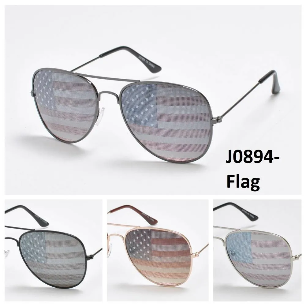 Wholesale Sunglasses Metal Frame J0894-Flag