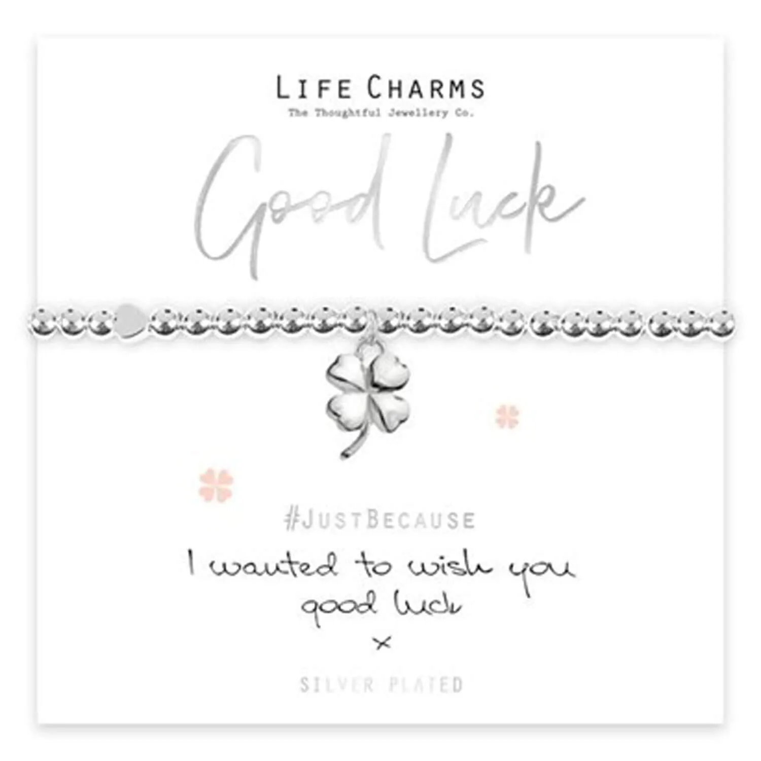 Wish You Good Luck Bracelet - Silver